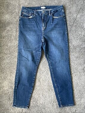 EC Good American Good Legs High Waisted Skinny Jeans Medium Wash - Size 16